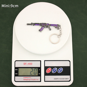 Mini porte-clés en métal de 9cm, couteau de Valorant porte-clés Mini Valorant Karambit - Product Image 6