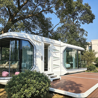 Maison capsule spatiale en acier galvanisé XULV pour la location, directement de l'usine