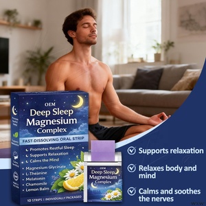 Bandes orales de complexe de magnésium à dissolution rapide et fiable à la mélisse pour un sommeil profond, apaisant l'esprit et favorisant la relaxation - Product Image 6