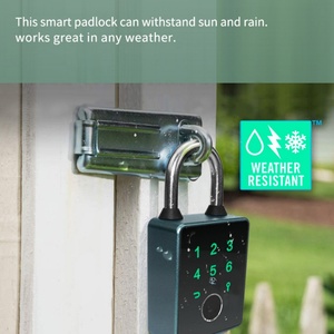 กุญแจล็อคอัจฉริยะ Glomarket Tuya ทำจากอลูมิเนียมอัลลอยด์ สำหรับประตูไม้  ปลดล็อคด้วยลายนิ้วมือ ชาร์จผ่าน USB กันน้ำ ไม่ต้องใช้กุญแจ  ล็อคขนาดเล็กเพื่อความปลอดภัย - Product Image 4