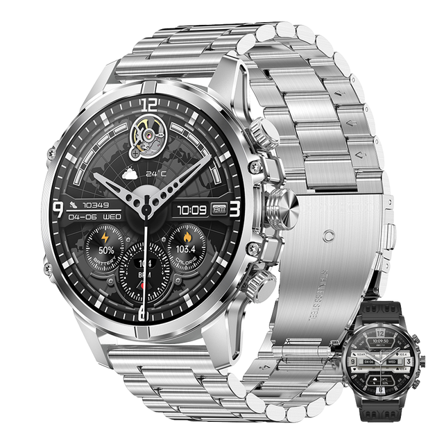 Outdoor Sports Men's Smart Watch 1.75-inch AMOLED 600mAh Lithium Battery IP67 Waterproof Men's Smart Call Watch
