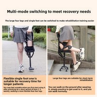 Béquille télescopique antidérapante à une seule jambe, marcheur pour fracture, entorse de la cheville, équipement de rééducation auxiliaire pour la marche