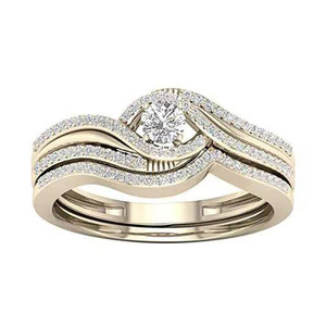 Anello unisex con design intarsiato scintillante, gioielli minimalisti alla moda per tutti i giorni - Product Image 1
