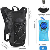 Sac à eau extérieur personnalisé de 2 L, sac à dos de vélo, sac de randonnée, poche à eau pour la course à pied, rangement unisexe, sac à dos d'hydratation pour le vélo