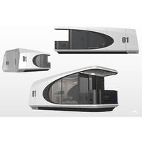 Luxe Moderne Extérieur Portable Mobile Glamping Espace Capsule Resort Hôtel Petite Maison maison de conteneur de luxe