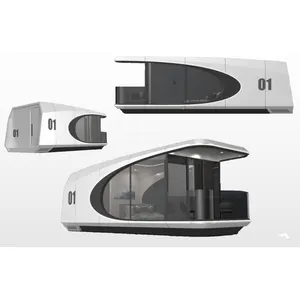 Luxus moderne Outdoor tragbare mobile Glamping Space Capsule Resort Hotel Tiny House