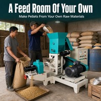 Machine à granulés d'aliments pour chiens, chats et volailles 40-60 kg/h 380V, extrudeuse multifonctionnelle pour aliments flottants pour poissons et crevettes