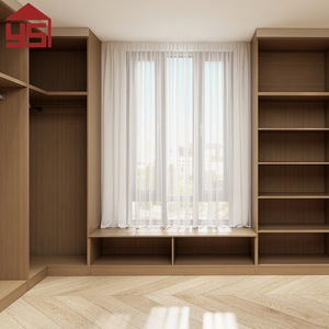 Solid Wood Custom Combined Walk in <strong>Wardrobe</strong> for Master Bedroom <strong>with</strong> Adjustable <strong>Shelf</strong> <strong>Drawer</strong> <strong>and</strong> Hanging Rail for Home Storage - Product Image 3
