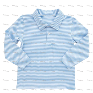Set di tutine per vestiti per bambini in maglia di cotone monogramma Polo primaverile a manica lunga tutina per neonato - Product Image 2