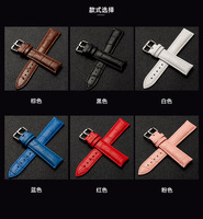 Correas de Reloj Inteligente para Hombre, Clásicas, de Cuero Genuino, Transpirables, Lavables, de Lujo, de 18-24 mm, en Varios Colores