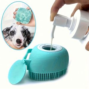Silicone <b>Pet</b> <b>Bath</b> Brush with Liquid Storage Soft Massage Brush for Dog Cat - Product Image 3