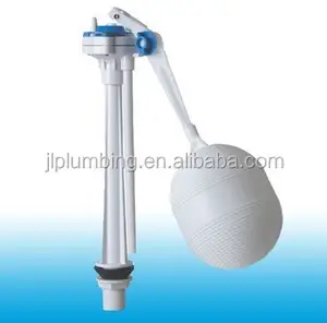 Válvula de enchimento de pau de água, válvula de plástico para enchimento de pau de esfera, flutuador de plástico para água wc