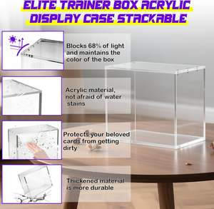 Портативный акриловый футляр для бустеров Pokémon с УФ-защитой, магнитный, полированный, для рекламы и промоакций, современный, предварительно собраный - Product Image 6
