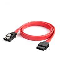 Cable de datos hembra a hembra, Cable de 8 pulgadas, 45CM, 1M, SATA II III, SATA II III, 6,0 Gbps, 7 pines, con pestillo de bloqueo