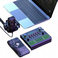 Interface de mixage audio F9 en gros, carte son externe USB pour studio et diffusion en direct avec Bluetooth pour téléphone et ordinateur