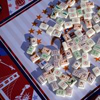 Jeu de Mahjong Américain de Luxe Personnalisé en Acrylique – Matériel Durable et Portable pour le Divertissement et les Jeux de Casino