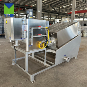 Système de déshydratation des boues d'égouts municipales, presse à vis, machine à roulements, pompe, PLC, garantie 1 an, 2000 L/heure, 800 W - Product Image 1