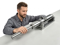 Adaptateur d'arbre pneumatique en aluminium de 3 à 6 pouces avec roulement pour tambour de découpe, rembobinage et impression
