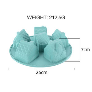 แม่พิมพ์ซิลิโคนสำหรับทำเค้กขนมปังขิงในเทศกาลคริสต์มาสสำหรับทำขนมปังกรอบบราวนี่ขนมช็อกโกแลตขนมปังกัมมี่ - Product Image 3