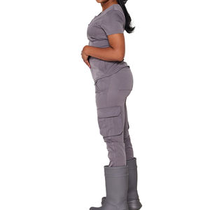 सुंदर प्लस आकार चिकित्सा स्क्रैब महिलाओं के लिए सुंदर और आकार के चिकित्सा स्क्रैब वर्दी सेट एक टुकड़ा 6xl योग पैंट अस्पताल नर्सिंग स्क्रब सबसे ऊपर - Product Image 5