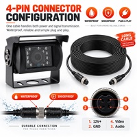 Caméra CMOS robuste pour bus, camion, fourgonnette, 4 broches, grand angle, vision nocturne, caméra de recul pour voiture