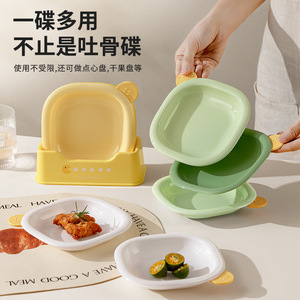 Plato de plástico con forma de hueso de dibujos animados para mesa de comedor, almacenamiento de frutas, plato de basura, uso en fiestas - Product Image 2