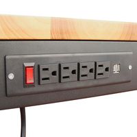 Banc de travail de 61 pouces portable et réglable, banc de travail en bois