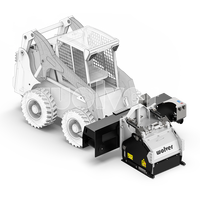 Fraiseuse routière série WLC pour chargeuse, machine à fraiser l'asphalte à décharge latérale, largeur 750 mm avec convoyeur