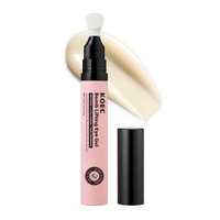 Sérum Gel Contour des Yeux Hydratant Naturel Anti-Poches Éclaircissant Rafraîchissant à la Caféine et Vitamine C, Atténue les Rides et les Cernes, à l'Acide Hyaluronique