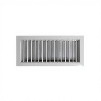 Grille de sortie d'air réglable en alliage d'aluminium pour climatiseur central, à simple ou double couche, de forme rectangulaire