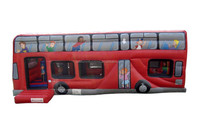 Tier-Themen Aufblasbarer Dschungel-Bus mit Rutsche und Hüpfburg-Kombi für Kinder