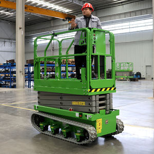 Fábrica al por mayor 320KG 4-14 metros todo terreno estacionario oruga portátil autopropulsado elevador de tijera de mesa eléctrico - Product Image 5
