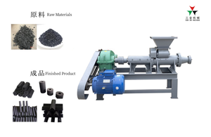 Nhỏ bánh máy nén than làm than bột đùn máy cho BBQ Shisha chế biến tự động - Product Image 6