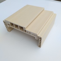 Encadrement de porte en WPC avec lamination, étanche et ajustable, 100 mm, 80 mm, 60 mm, design contemporain, style à ouverture latérale