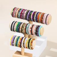 Bracelet artisanal en améthyste et agate naturelle, bijoux de mode minimalistes et polyvalents, vente en gros