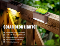 Lampes solaires LED CXS pour marches, murs et clôtures extérieures, étanches, pour jardin, patio et balustrades