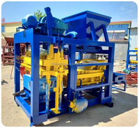 Machine de fabrication de béton ciment creux QT4-25 automatique un moule gratuit prix usine vendre au Ghana Kenya Ouganda Afrique