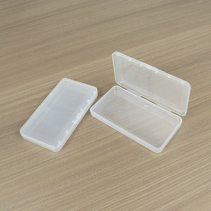 Rectangular Pp <b>Box</b> 12.5X6.8X1.4Cm Transparent Plastic Storage Case For <b>Tools</b> Parts Card Holder - Product Image 3