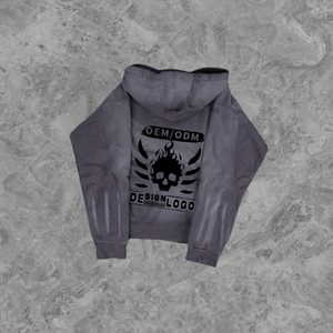 Hombres de alta calidad Regular Fit Terry Digital Impreso Logo Cremallera Sudadera con capucha Transpirable Ecológico Pantalones - Product Image 2