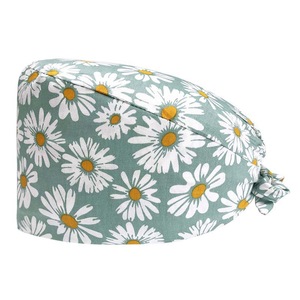 Adjustable Solid Color Tie <b>Back</b> Medical <b>Scrub</b> Cap Cotton Polyester Unisex <b>Scrub</b> Uniform with Needle Detection Hygiene Surgical - Product Image 5