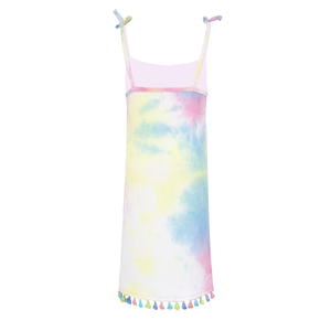 <span class=keywords><strong>Vestidos</strong></span> para Niñas, Estilo Bohemio, Tie Dye, Acanalados, Hasta la Rodilla, con Cuentas, Parche <span class=keywords><strong>de</strong></span> Mariposa, Borlas, Flecos, Vestido <span class=keywords><strong>de</strong></span> Playa para Vacaciones - Product Image 3