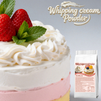 Vente directe Crème fouettée en poudre pré-mélangée certifiée Halal pour la décoration de pâtisserie Excellente stabilité Utilisations polyvalentes