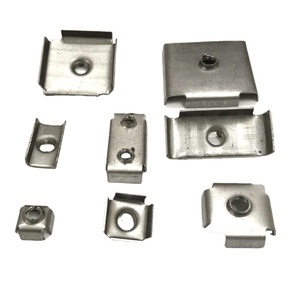 Tuerca soldada para tubo cuadrado, rosca métrica, inserto de dientes internos, acero Q235, rosca fina derecha, nivel 4.8, para conexión de tubos - Product Image 1