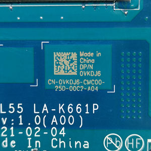 Original nuevo para Dell G15 5510 placa base i7-10870H RTX3060 0VKDJ6 GDL55 LA-K661P - Product Image 3