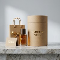 Emballage en tube de papier pour parfum masculin haut de gamme, boîte cadeau ronde personnalisée pour marques de produits de luxe, impression personnalisée en usine