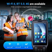 Lecteur de codes-barres 2D portable 4G Wi-Fi 6 avec poignée NFC, PDA robuste IP68 pour l'inventaire d'entrepôt, système d'exploitation Palm Stock Intel