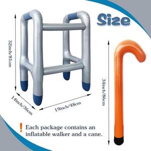 Bastón Inflable Plegable, Material de PVC Impermeable, Portátil y Ligero, Decoración para Piscina, Lago, Río, Playa - Product Image 2