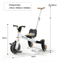 Tricycle pour enfants le plus vendu, vélo d'équilibre avec pédales amovibles, tricycle jouet pour enfants de 2 à 6 ans.