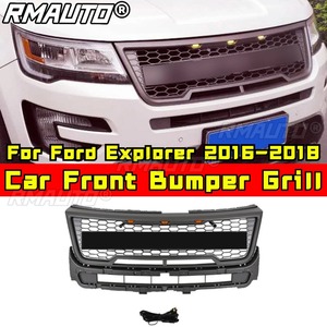Grille de pare-chocs avant de voiture, grilles de course, calandre pour Ford Explorer 2016-2018, kit carrosserie, accessoires automobiles - Product Image 2