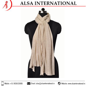 Meilleure qualité multicolore laine nylon plaine écharpes conception de motif personnalisé pour l'hiver direct de l'Inde grossiste - Product Image 2